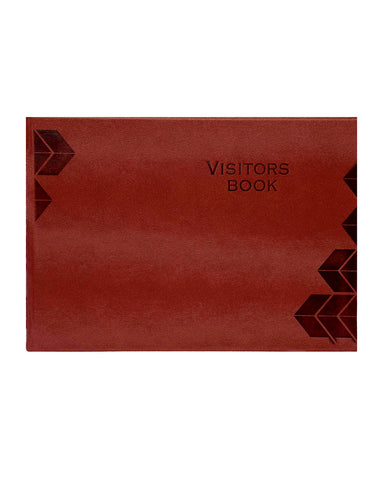 A4 LUXE VISITORS BOOK - BROWN  (VB9-B)