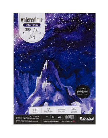 A4 Watercolour Pad - Glued (WCP4)