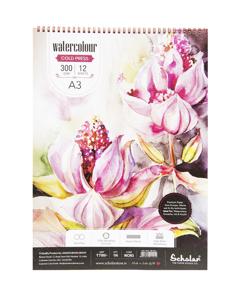 A3 Watercolour Pad - Wire Bound (WCW3)