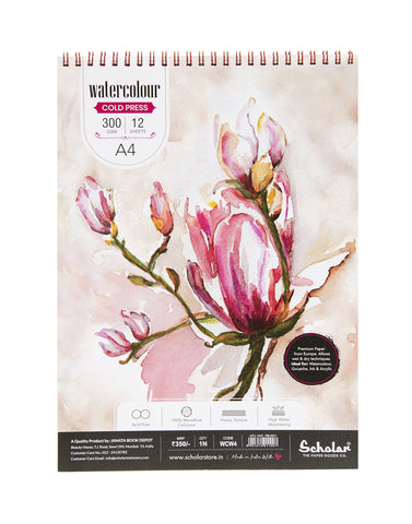 A4 Watercolour Pad - Wire Bound (WCW4)