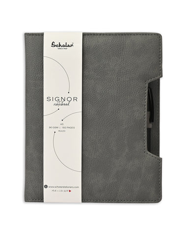 Scholar A5 Signor Notebook - Grey (SGN2-GY)