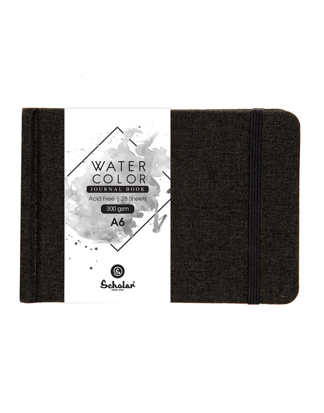 A6 Watercolor Journal (Black) - 300 GSM (WJ1-C)