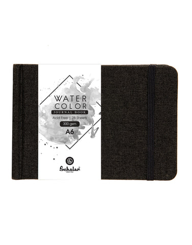 A6 Watercolor Journal (Black) - 300 GSM (WJ1-C)