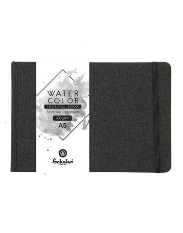 A5 Watercolor Journal (Black) - 300 GSM (WJ2-C)