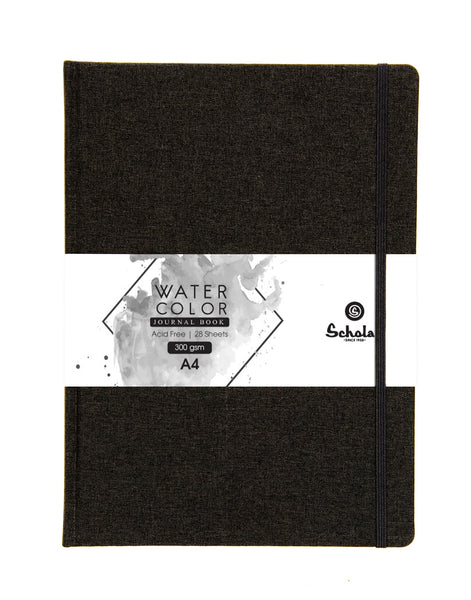 A4 Watercolor Journal (Black) - 300 GSM (WJ4-C)