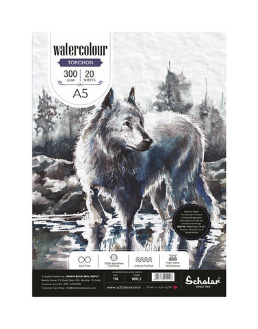 A5 WATERCOLOUR LOOSE SHEETS - TORCHON (ROUGH) (300 GSM) (WRL2) (Set of 2)