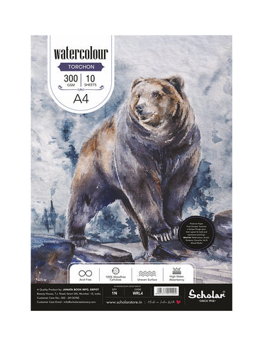 A4 WATERCOLOUR LOOSE SHEETS - TORCHON (ROUGH) (300 GSM) (WRL4) (Set of 2)