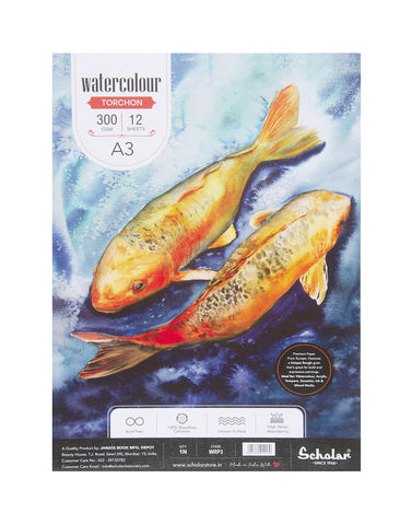A3 WATERCOLOUR PAD BOUND - TORCHON (ROUGH) (300 GSM) (WRP3)